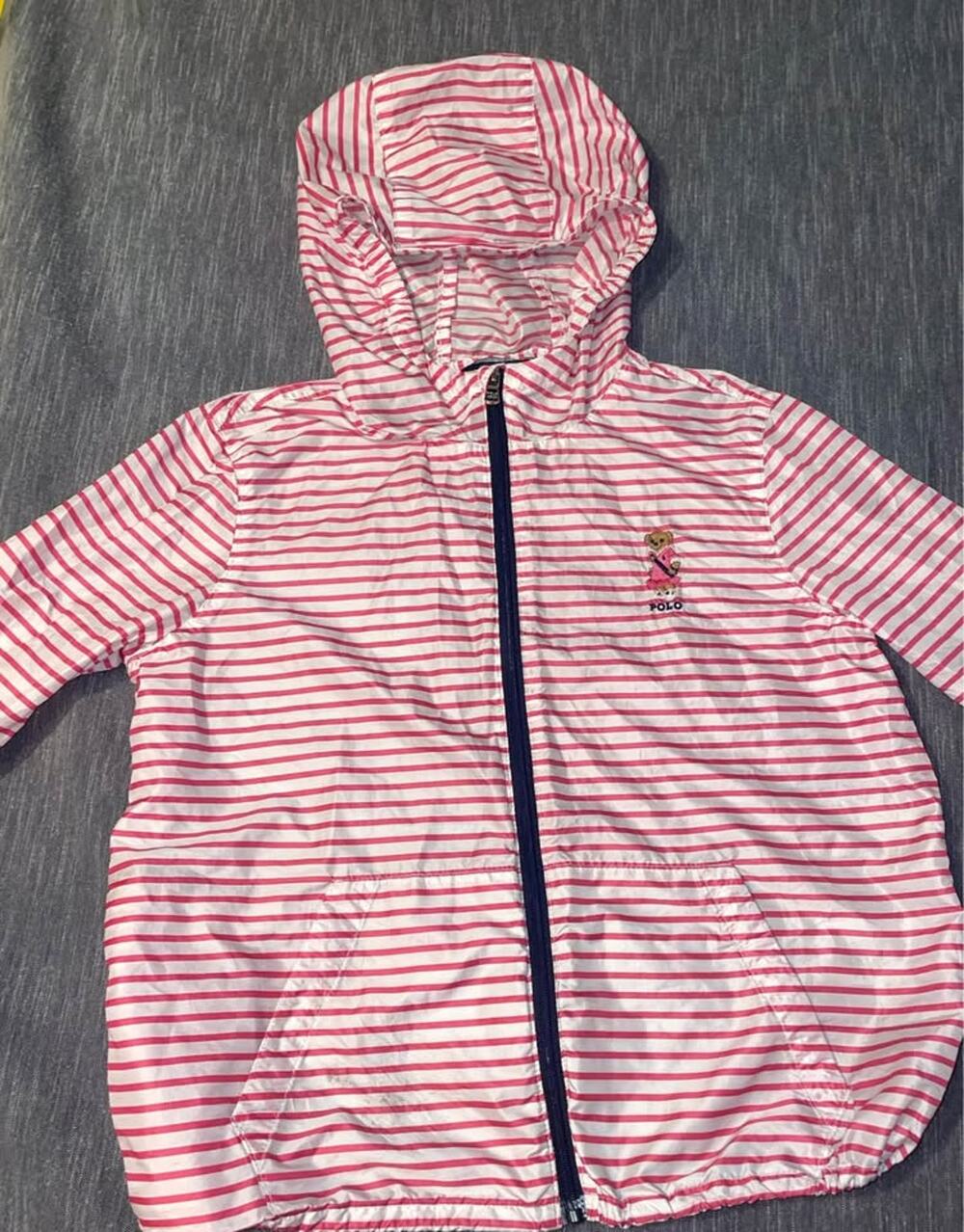 Girls size 5 Polo Bear Packable Hooded Jacket